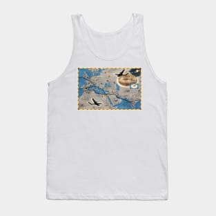 TWA World Air Routes Vintage Poster Tank Top